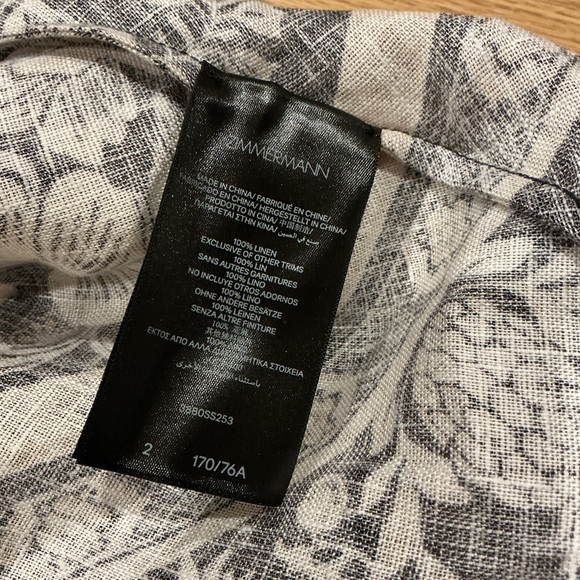 NWOT Zimmermann Black and Gold Balance Skirt, Size AU 2 = M - Picture 7 of 7